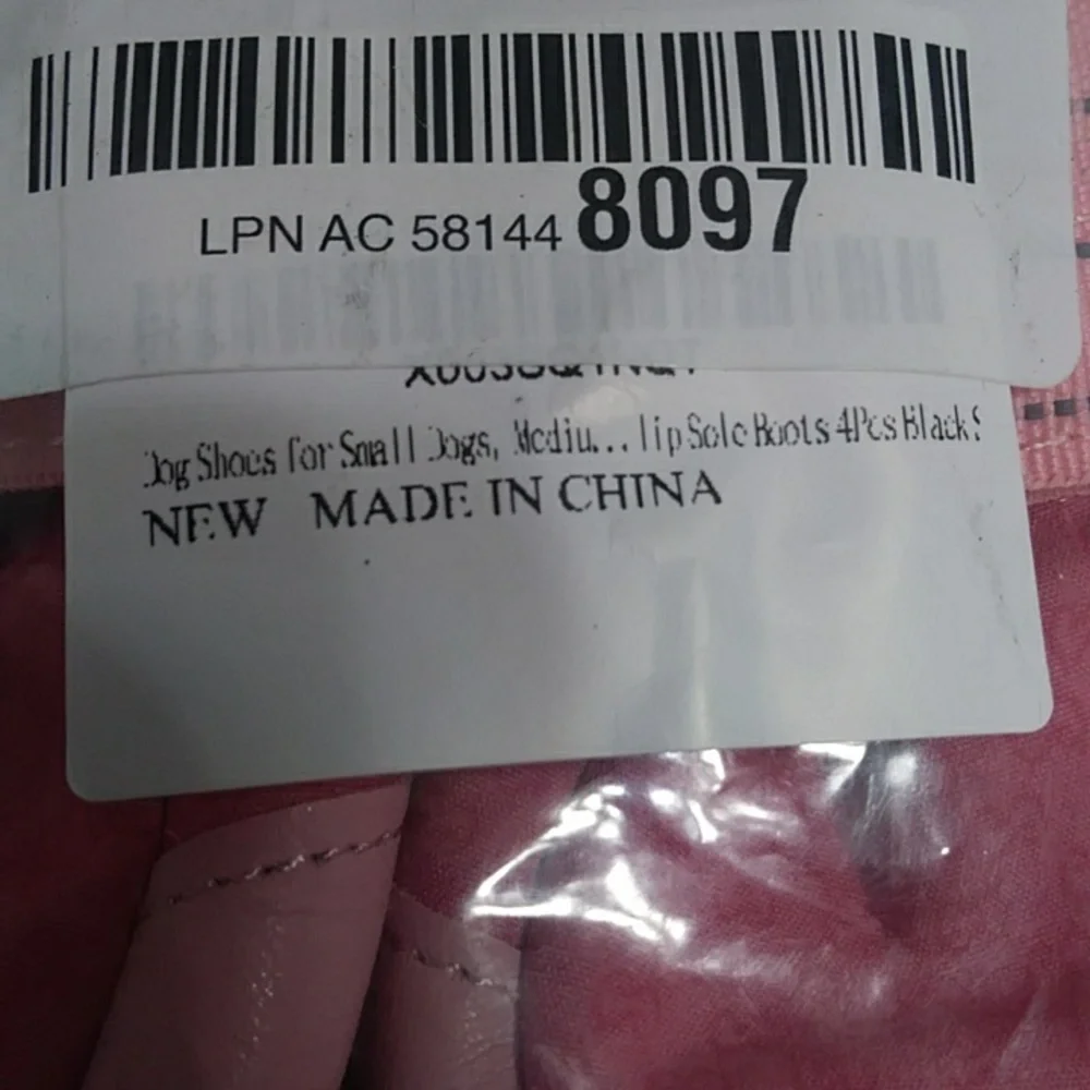 Dog Anti-Slip Pink Rain Snow Boots Size Small *NWOT*